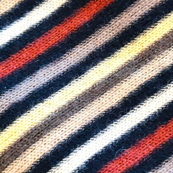Chelsey II Germany Wool Scarf Striped Fringe Size Unisex 36 inch - Picture 2 of 7